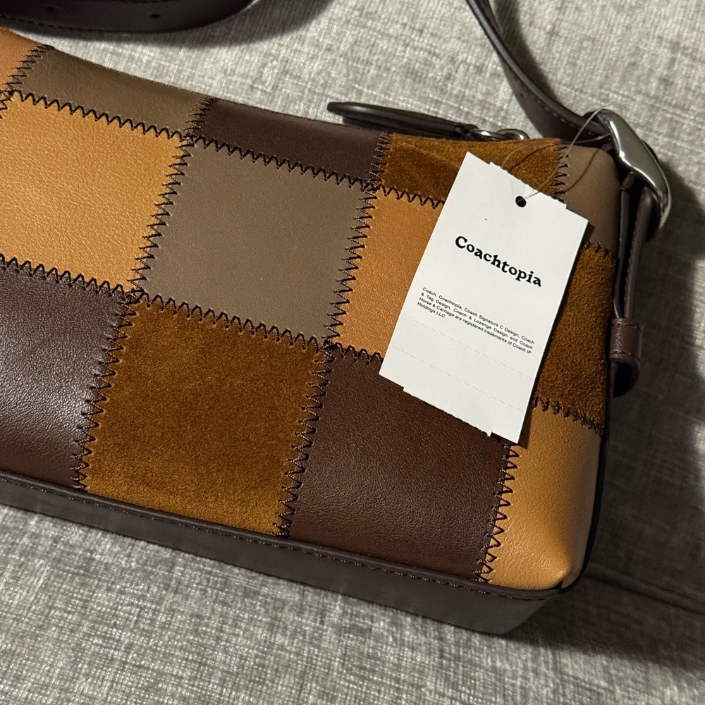 Coachtopia Small Slouchy Shoulder Bag (Alter Ego) Tan Multi - NWT - Picture 5 of 12